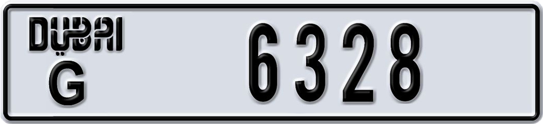 Plate Dubai