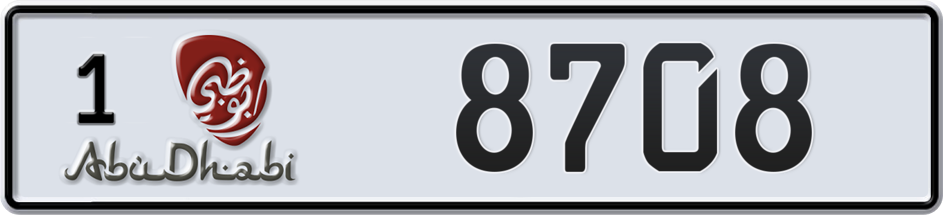 Plate Abu Dhabi