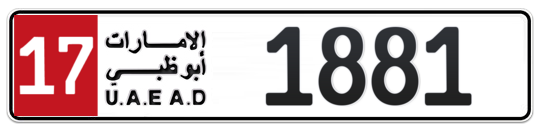Plate Abu Dhabi