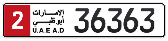 Plate Abu Dhabi