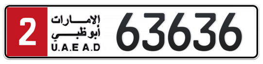Plate Abu Dhabi