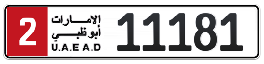 Plate Abu Dhabi