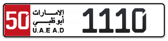 Plate Abu Dhabi