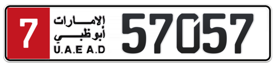 Plate Abu Dhabi