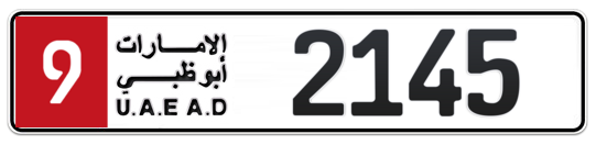 Plate Abu Dhabi