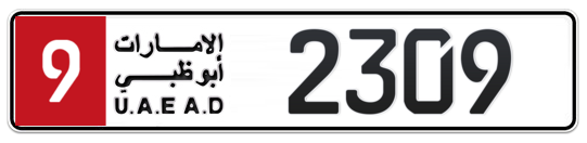 Plate Abu Dhabi