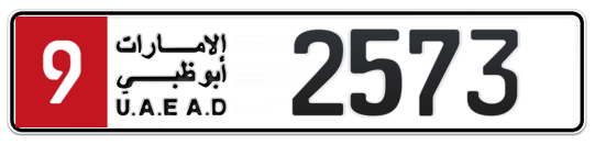 Plate Abu Dhabi