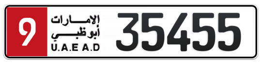 Plate Abu Dhabi